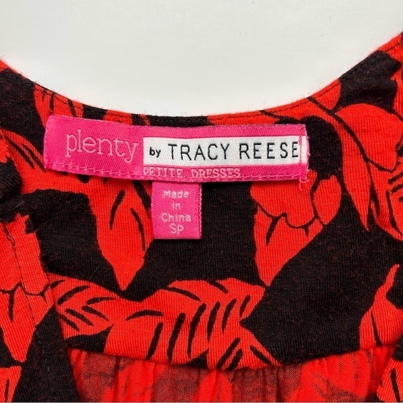 Anthropologie Plenty by Tracy Reese Fabiola Maxi Dress Red Black Tie Front S - Picture 9 of 10